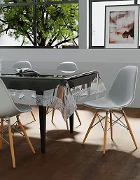 Designer White PVC Table Cloth-thumb3