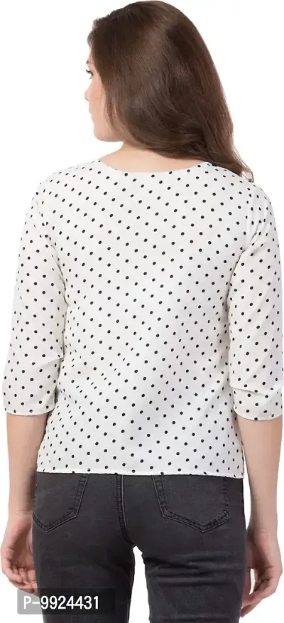 Trendy Cotton Blend Printed Top For Women-thumb2