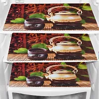 Combo of Exclusive Decorative Fridge Top Cover  Fridge Mat-thumb1