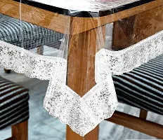 Designer White PVC Table Cloth-thumb3