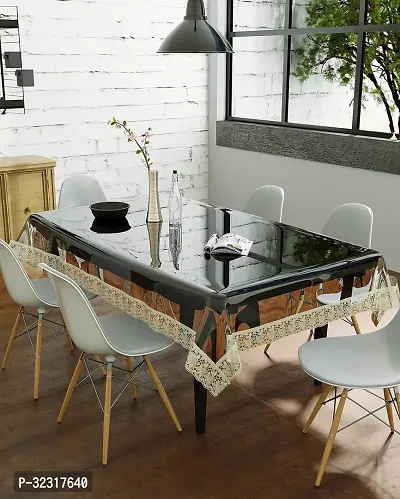 Designer Beige PVC Table Cloth-thumb5