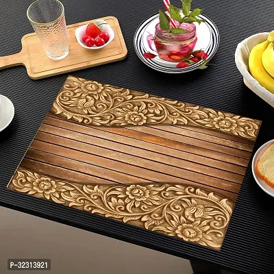 Designer Brown PVC Place Mats Set Of 6-thumb2