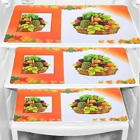 Stylish Printed Fridge Top Cover with Mats, Combo-thumb2