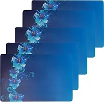 Designer Blue PVC Place Mats Set Of 6-thumb2