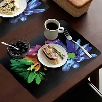 Designer Black PVC Place Mats Set Of 6-thumb1