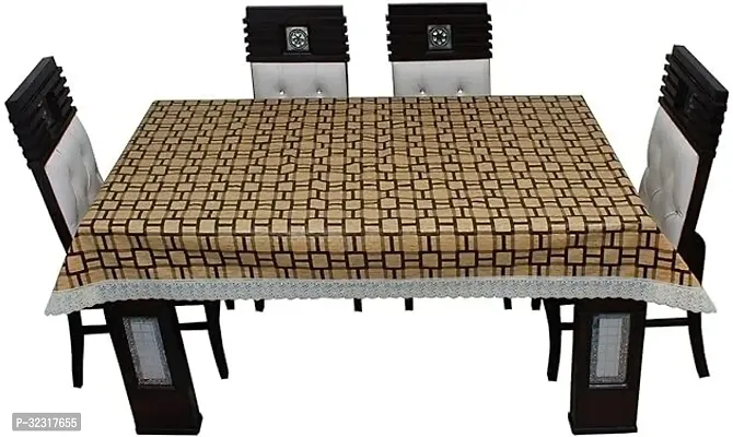 Designer Beige PVC Table Cloth-thumb0