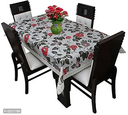 Designer White PVC Table Cloth-thumb5