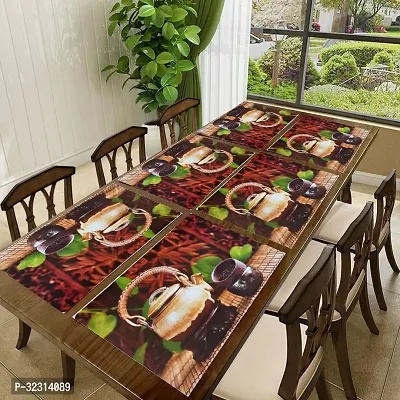 Designer Multicoloured PVC Place Mats Set Of 6-thumb0