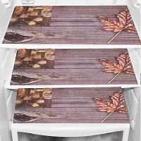 Stylish Polyester Printed Fridge Top Cover with Mats, Combo-thumb1