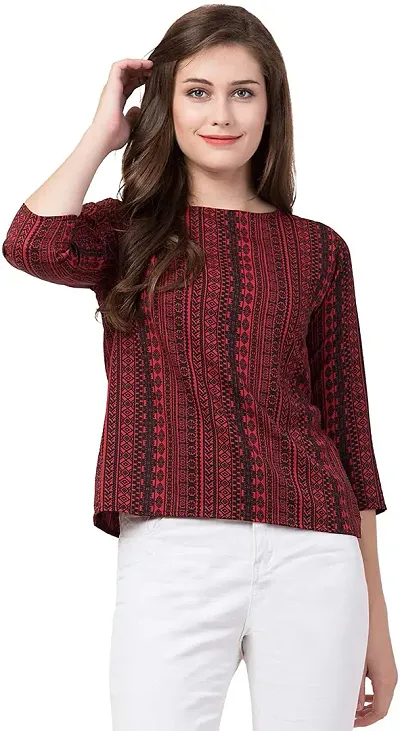 era style Shiv-Maroon Women top-S (Maroon, Large)