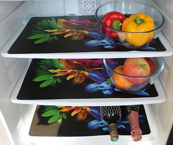 PVC Fridge Mats Set of 3 (12 X 18 Inches) Vol 5