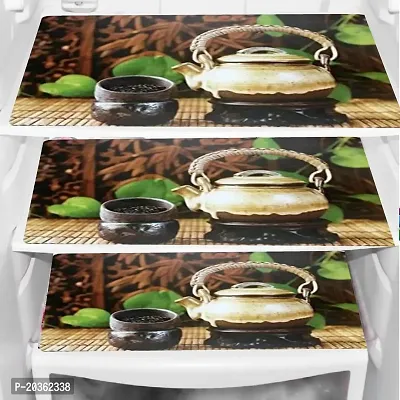 Combo of Exclusive Decorative Fridge Top Cover  Fridge Mat-thumb2