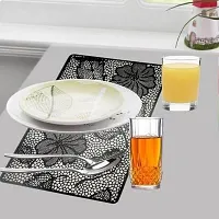 Designer Grey PVC Place Mats Set Of 6-thumb3