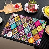 Designer Multicoloured PVC Place Mats Set Of 6-thumb1