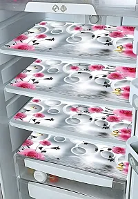 Combo of Exclusive Decorative Fridge Top Cover  Fridge Mat-thumb1