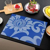 Designer Blue PVC Place Mats Set Of 6-thumb1