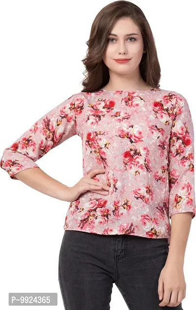 Trendy Cotton Blend Printed Top For Women-thumb0