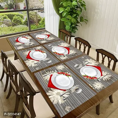 Designer Grey PVC Place Mats Set Of 6