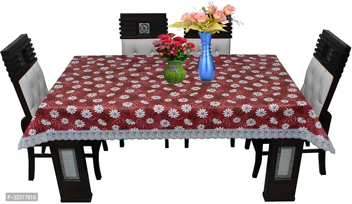 Designer Brown PVC Table Cloth-thumb0