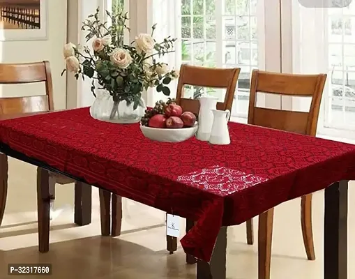 Designer Red PVC Table Cloth-thumb0