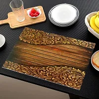 Designer Brown PVC Place Mats Set Of 6-thumb2