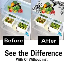 Combo of Exclusive Decorative Fridge Top Cover  Fridge Mat-thumb1