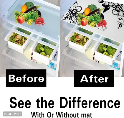 Combo of Exclusive Decorative Fridge Top Cover  Fridge Mat-thumb2