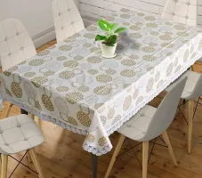 Designer White PVC Table Cloth-thumb3