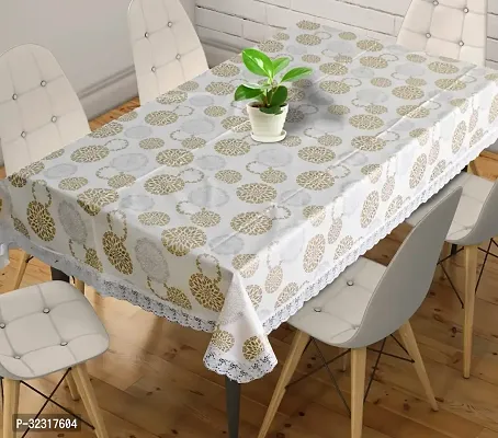 Designer White PVC Table Cloth-thumb4