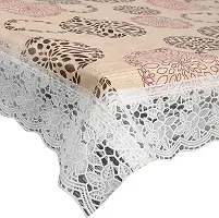 Designer Beige PVC Table Cloth-thumb1