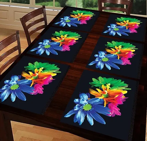 Multipurpose Dining Table Placemats/Fridge Mats Set Of 6