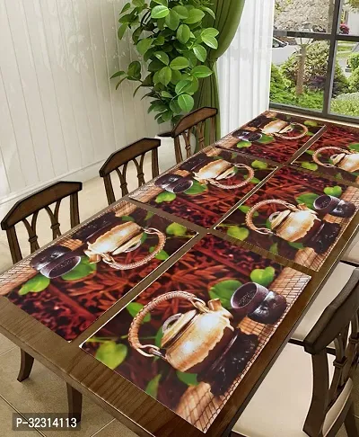 Designer Multicoloured PVC Place Mats Set Of 6