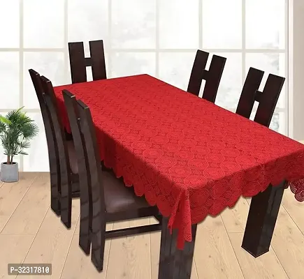 Designer Red PVC Table Cloth-thumb3