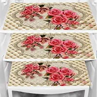 Stylish Polyester Printed Fridge Top Cover with Mats, Combo-thumb1