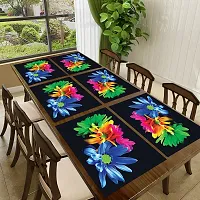 Designer Black PVC Place Mats Set Of 6-thumb1