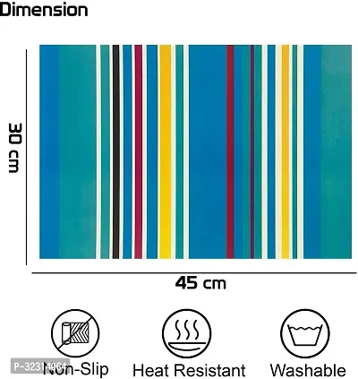 Designer Multicoloured PVC Place Mats Set Of 6-thumb2