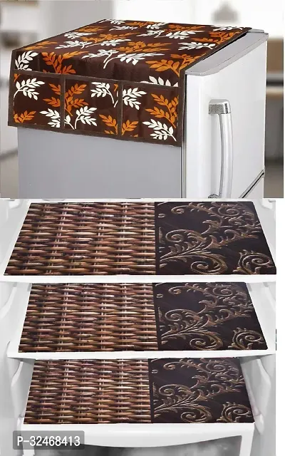 Fridge Top Cover And 3 Mats