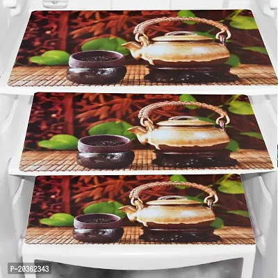 Combo of Exclusive Decorative Fridge Top Cover  Fridge Mat-thumb2