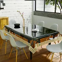 Designer Beige PVC Table Cloth-thumb3