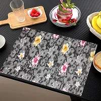 Designer Grey PVC Place Mats Set Of 6-thumb2