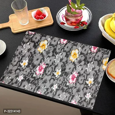 Designer Grey PVC Place Mats Set Of 6-thumb3