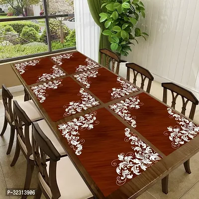 Designer Brown PVC Place Mats Set Of 6-thumb0