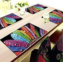 Designer Multicoloured PVC Place Mats Set Of 6-thumb3