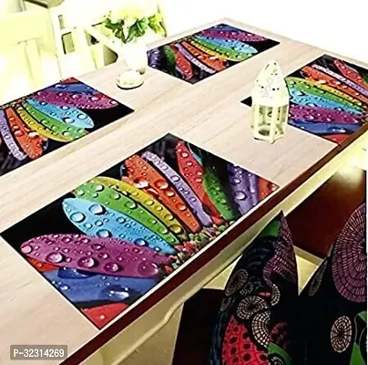 Designer Multicoloured PVC Place Mats Set Of 6-thumb4