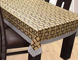 Designer Beige PVC Table Cloth-thumb1