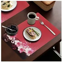 Designer Red PVC Place Mats Set Of 6-thumb2