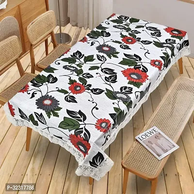 Designer White PVC Table Cloth-thumb4