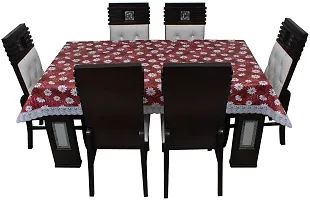 Designer Brown PVC Table Cloth-thumb2