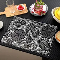 Designer Grey PVC Place Mats Set Of 6-thumb1