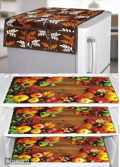 Fridge Top Cover And 3 Mats